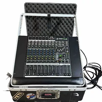 Mackie ProFX12v2 12 Channel Broadcast Mixer FX And Gator Lightweight Case 26”x21 • $395