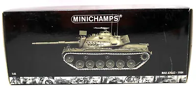 V. Rare New In Box 1984 MINICHAMPS 1/35 M48 A2GA2 GERMAN TANK Diecast NIOB Unuse • $299