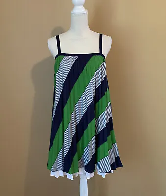 NWT Thakoon For Target Size 9 Blue Green White Signature Stripe Dress • $24.99