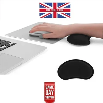 £3.99 • Buy BLACK Wrist Hand Rest Support Memory Foam Mouse Comfort Pillow Pad FOR PC LAPTOP