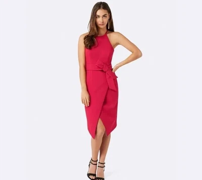 $19.95 • Buy Forever New Red Dress Size 14 Sleeveless Races Wedding