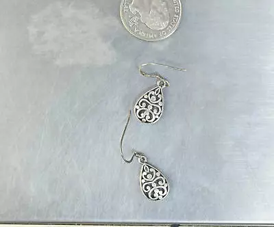 CrazieM Sterling 925 Silver Vintage Southwest Estate Dangle Earrings 2.5g X89 • $5.50