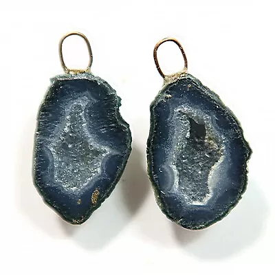 Distressed Tabasco - Tiny Mexican Geode Polished Halves With Ring  TABD178 • $18.60