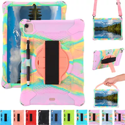 $24.99 • Buy For IPad 5/6/7/8/9/10th Gen Air Pro 11 Kids Shockproof Silicone Strap Case Cover