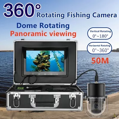 9 Inch 50m Underwater Fishing Video Camera Fish Finder IP68 Waterproof  Camera • $435.11