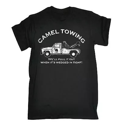 Funny T Shirts CAMEL TOWING T-SHIRT Tee Rude Offensive Naughty Birthday Gift • $25.60