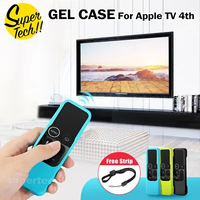 $5.95 • Buy For Apple TV (4th Gen) Remote Controller Anti Dust Silicone Case Cover Skin AU