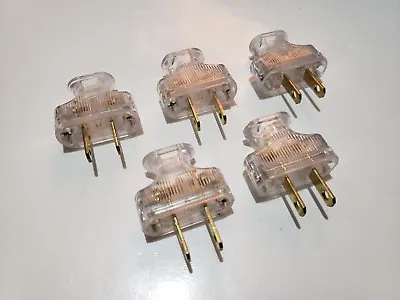 5 PACK Vintage Clear Antique Style Electrical Plug Cloth Covered Wire Lamp Cord • $15.99