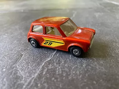 MATCHBOX LESNEY SUPERFAST #29 RACING MINI COOPER MINT Nice Condition 1970 • $18.99