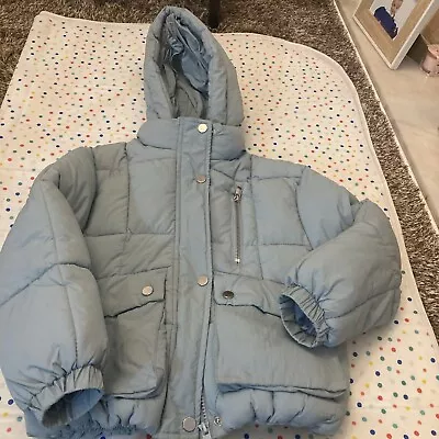 Girls Coat Pale Blue  7-8 Years  • £5.50