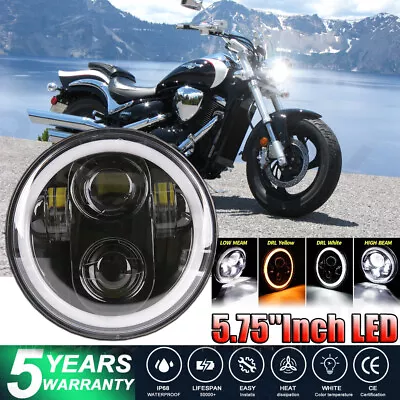 For Suzuki Boulevard M50 M90 C50 VZ800 5-3/4 5.75 INCH LED Headlight Hi/Lo DRL • $48.74