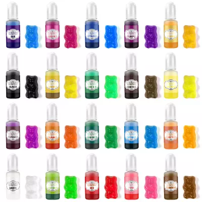 20 Colors Epoxy UV Resin Ink Pigment Liquid Colorant DIY Dye Art Kit Non-toxic • $15.22