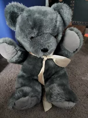 Vintage Dakin Presley Place Plush Teddy Gray Teddy Bear • $13.99