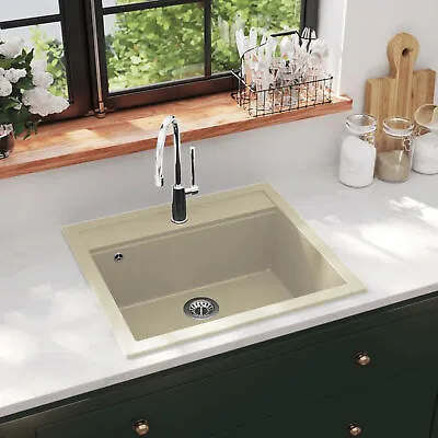 Granite Kitchen Sink  Basin Beige Q4O0 • £302.56
