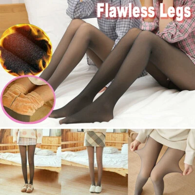 £6.99 • Buy Women Extra Thick Warm Winter Leggings Double Lined Stretch Thermal Fleece Tight