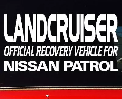 LANDCRUISER 4x4 100 80 Series Accessories Stickers 200mm OFFICIAL RECOVERY • $6.90