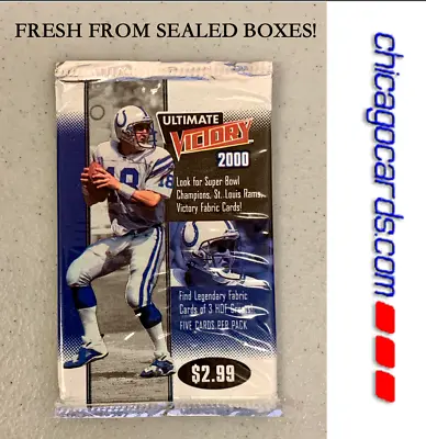 2000 UD Ultimate Victory Pack Look For Tom Brady Urlacher Rookie RC Parallel NEW • $99.95