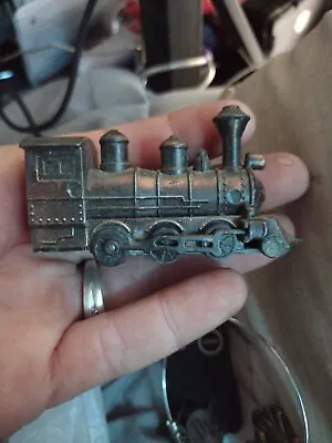Vintage Train3 1/4  X 1.5  Metal Locomotive Pencil  Sharpener Brass. • $0.99