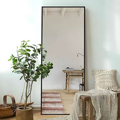 Full Length Floor Mirror Large Wall Mounted Bedroom Dressing Mirror Aluminum  • $104.99