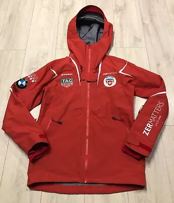 Mammut Goretex Pro Zermatters Red Swiss Ski School Outdoor Mens Jacket Size M • £150