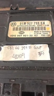 1999 VW Jetta TCM Transmission Computer 01M 927 733 EN • $35