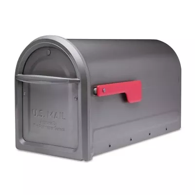 Architectural Mailboxes Mapleton Graphite Large Steel Post Mount Mailbox • $42