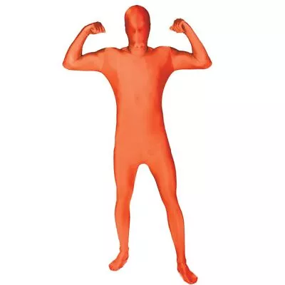 Orange Glow Morph Suit Men Costume Adult Men Disappearing Bodysuits • $41.99