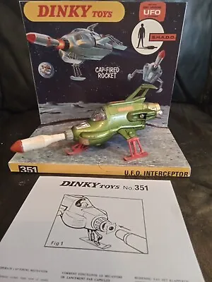 Dinky 351 SHADO UFO Interceptor With Working Missile Deck & ORIGINAL MISSILE • $112