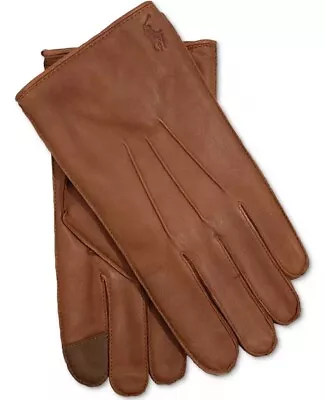 Polo Ralph Lauren Men's Water-Repellant Leather Gloves Tan XL $88 • $59.99