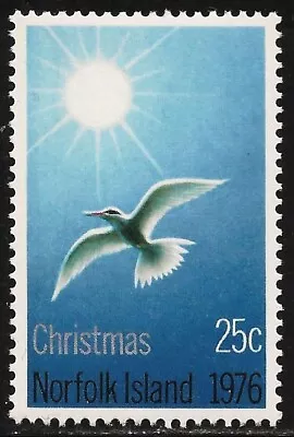 Norfolk Island #199 (A44) VF MNH - 1976 25c Bird In Flight Brilliant Sun / Xmas • $1.15