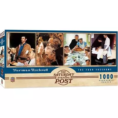 Masterpieces Sat. Evening Post Norman Rockwell Four Freedoms 1000 Pc Puzzle • $26.99