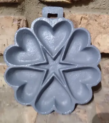 Metal Heartts And Star Candy Chocolate Mold Pan Farmhouse Valentine's Day • $17
