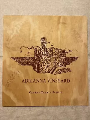 1 Rare Wine Wood Panel Adrianna Vineyard Vintage CRATE BOX SIDE 3/23 696 • $9.99