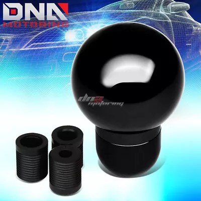 Ball Style MT Manual Transmission Stick Shift Knob Black W/ M8 M10 M12 Adapters • $8.98