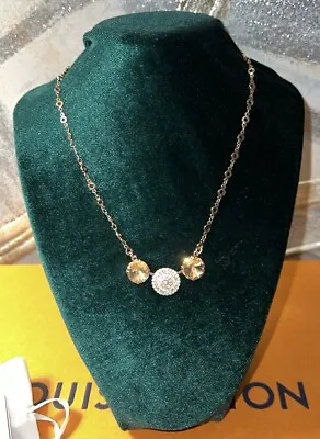 Mariana 3 Stone Peach Necklace / Rose Gold. NWT • $70