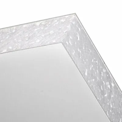 White UPVC Flat Door Panel 20mm 24mm 28mm Thick Plastic Infill Foam Filled • £40