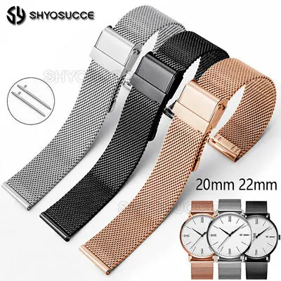 For Samsung Galaxy Watch 5 4 3 46/44/42/40/41/45mm Active 1 2 Metal Band Strap • $13.55