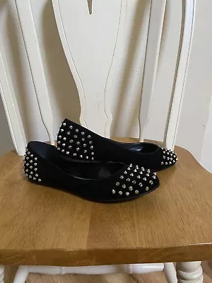 NIB Shoedazzle Black Stud Flats 8.5 • $19.99