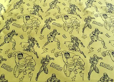 Marvel Super Hero Pre-cut Fabric Fat Quarter 46 X 56cm (singles) • £2.20