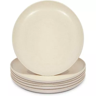 Wheat Straw Plates Unbreakable Dinner Plate (Beige 8 In 6 Pack) • $16.99