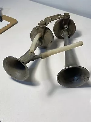 Vintage Dual Trumpet Air Horn Set  • $100