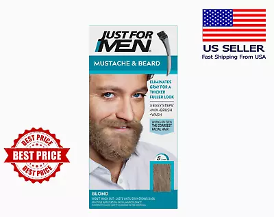 Just For Men Mustache And Beard Coloring For Gray Hair M-10/15 Blond. • $10.97