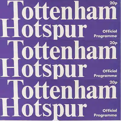 £4.64 • Buy Programme Tottenham Hotspur Football White Hart Lane - Various Multi Choice