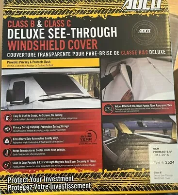 ADCO 2524 Class B/C Ram ProMaster RV Motorhome Windshield Cover  • $157.99