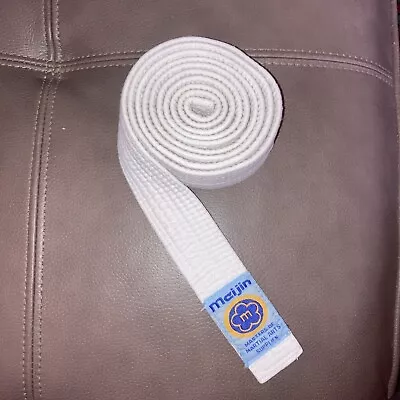 Size 0 White Meijin Martial Arts Karate Judo Belt Length 74” (Approx) • £0.99