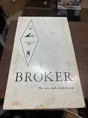 Vintage 1961 Broker The New Stock Market Board Game Spencer Murray • $42.49