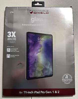 $18.99 • Buy Zagg Invisible Shield Glass For 11 Inch Ipad Pro Gen 1&2