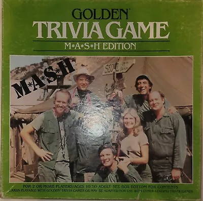 Vintage GOLDEN TRIVIA GAME MASH Edition 4154 Excellent Condition • $17