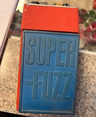 Vintage Univox Super Fuzz Super-fuzz Pedal Red And Blue • $1100