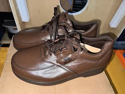 SAS Mens Time Out Walking Shoe Antique Walnut Brown Leather Sz 11 WW • $59.99